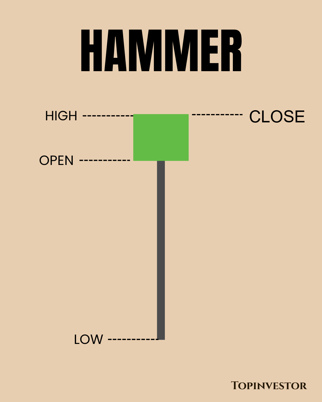Single Candlestick Patterns - Hammer Candlestick